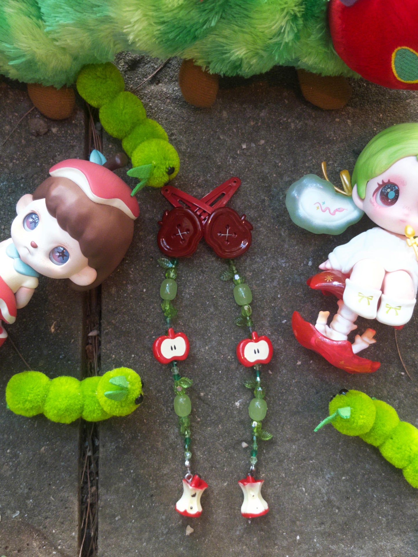 🍎 Sweet Apple Hair Clips