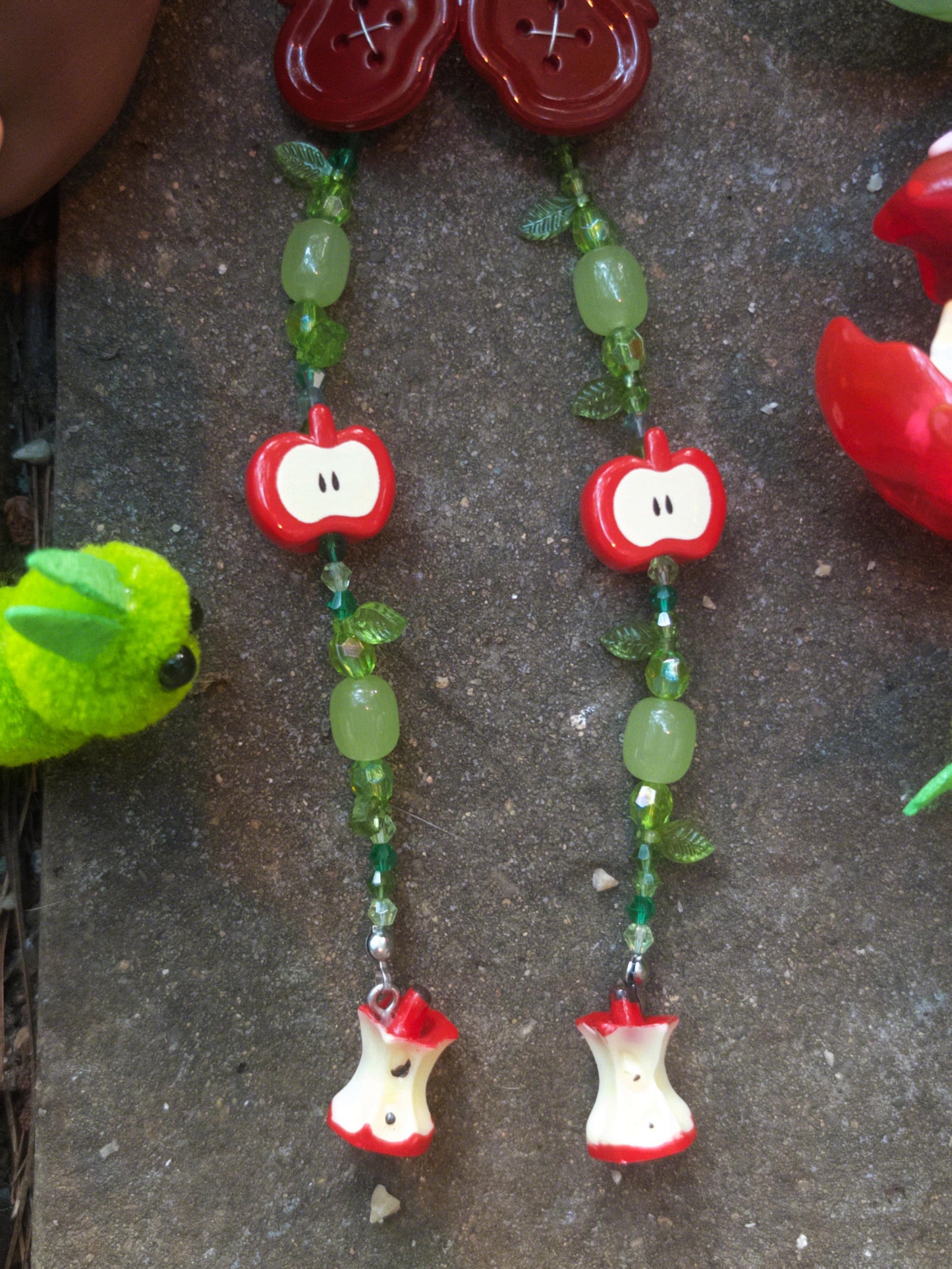 🍎 Sweet Apple Hair Clips