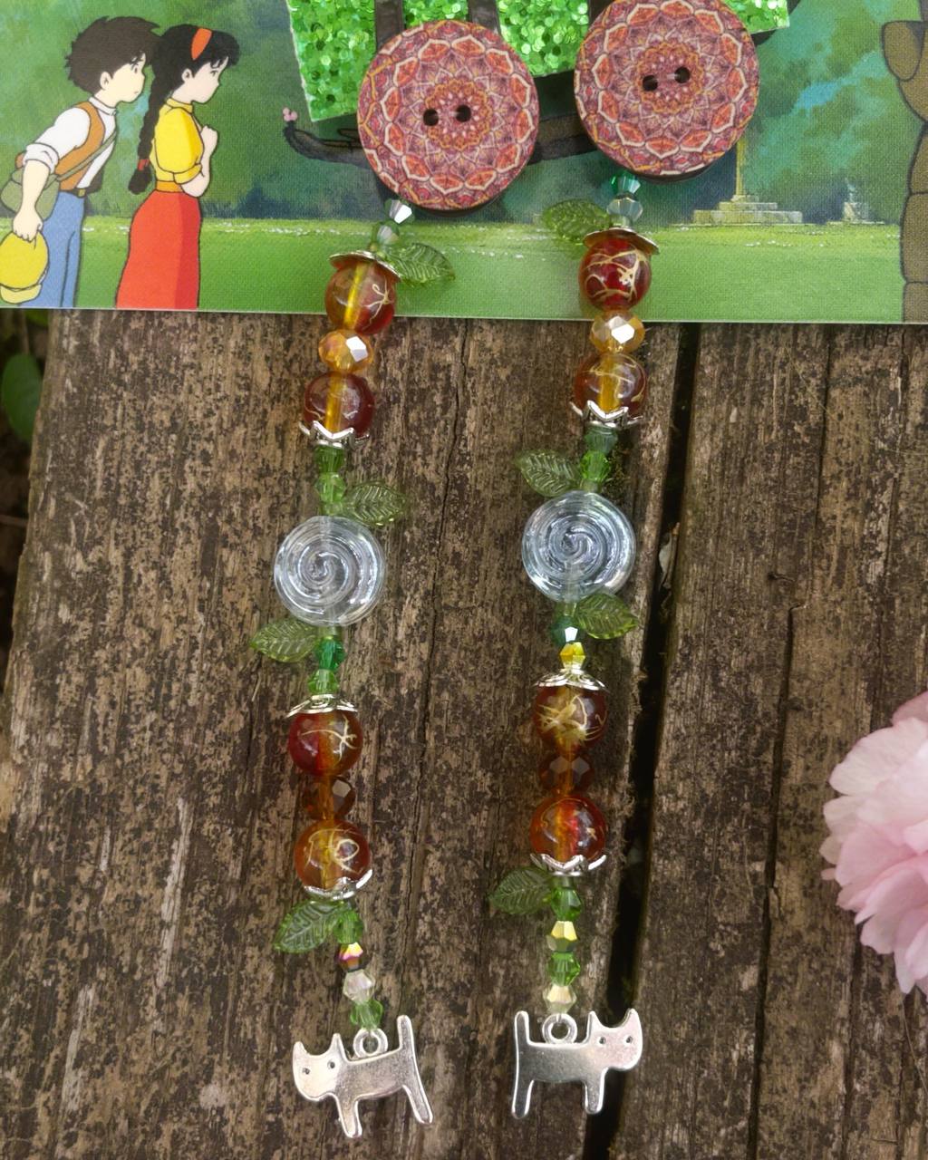 One pair of magic hairclips🌿 A garden of fairy-inspired hair jewelry°❀⋆.ೃ࿔*:･